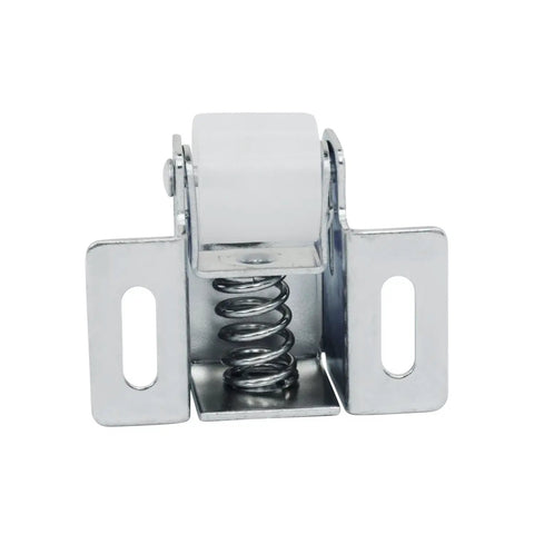 5 Pack Heavy Duty Large Roller Catch Latch For Closet Doors And Cabinets In Zinc Finish Surface Mount Hardware close-up view