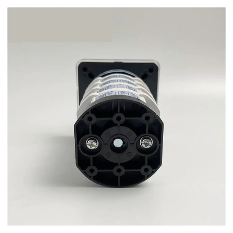 Front view of Five Position Rotary Changeover Switch YMZ12 32 4, 660V 32A, Four Stage Cam Switch, 16 Terminals, industrial grade