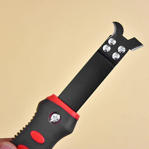 Gypsum Board Cutter With Rubber Handle And 55 Manganese Steel Blade For Fast Clean Cuts On Gypsum Cement Board Acrylic And Plexiglass Plates For Pro DIYers, black and red handle
