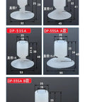Product size display of Heavy Lift Industrial Vacuum Suction Cup For Pneumatic Tools with dimensions for various models.