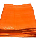 Folded Heavy Duty Insulated Concrete Curing Blanket Cover 6x24 Foot With Foam Core And 8x8 Poly Outer Weave PE Coated Tarp Orange