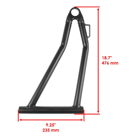 Front Lower Left A Arm For Polaris RZR 570 EFI 2012 2022 Must Have Replacement Kit With Ball Joint Long Pivot Shaft And Bushings For Durable UTV Steering Control, black steel, 18.7 in tall