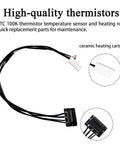 P2S Heating Assembly Kit for Bambu Lab 3D Printer With Ceramic Zirconia Heat Insulation Block Heater Cartridge Thermistor Sensor