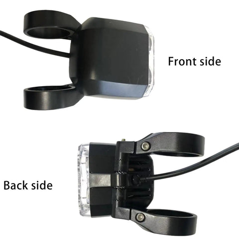 Ride Ready Electric Bike Front Light Mount On Handlebar With 3 Pin Female Waterproof Connector LED Headlight dual view