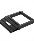 Heavy Duty Motorcycle Wheel Roller Cleaning Stand for Tire and Chain Cleaning Aluminum Bike Roller 600 lbs Capacity Black