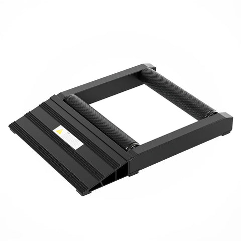 Heavy Duty Motorcycle Wheel Roller Cleaning Stand for Tire and Chain Cleaning Aluminum Bike Roller 600 lbs Capacity Black