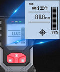 Ace Digital Stud Finder Wall Scanner With Backlit Screen displaying measurement readout for wood and metal detection.