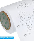 Close-up of Pipe Wrapping Tape 4.7 Inch by 49.2 Feet, PVC Duct Tape Pack of 2 with water droplets showing waterproof insulation