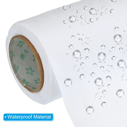 Close-up of Pipe Wrapping Tape 4.7 Inch by 49.2 Feet, PVC Duct Tape Pack of 2 with water droplets showing waterproof insulation