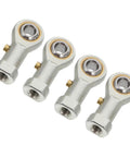 Built Tough Four Pack Fish Eye Threaded Rod End Bearings Featuring Durable Copper Housings For Rock Solid Industrial Linkages and smooth operation.