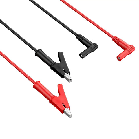 Banana Plug To Alligator Clip Test Lead 4mm, 15A 1000V Pure Copper Flexible Electrical Cable One Meter For Multimeter And Clamp Meter Testing