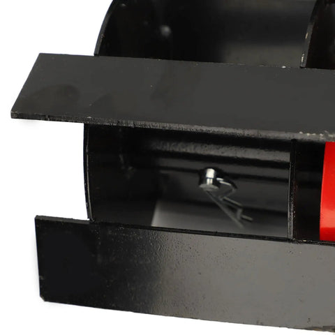 Close-up of black metal blade part of 9 Tooth Disc Harrow For Deep Tilling And Weed Break Up Heavy Duty Universal Plow Harrow 14cm.