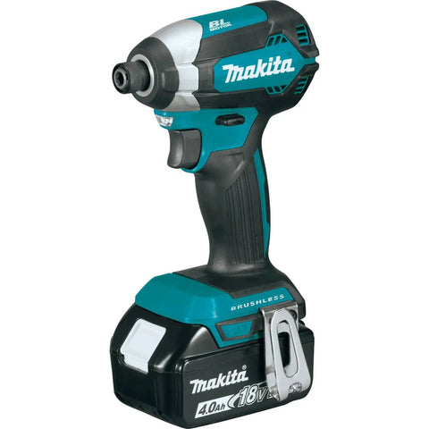 Powerhouse 18V LXT Brushless Cordless Impact Driver Kit with 4.0Ah Battery, ultra-compact 5-inch body