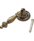 4 Pack Decorative Bronze Drawer Pulls Set With Screws Vintage Copper Door Handles shown with screw, disk diameter 1 inch, height 2.5 inch
