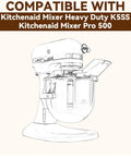 Heavy Duty Stand Mixer Slider For K5SS And Pro 500 Series Stable Glide Accessory illustration of mixer compatibility