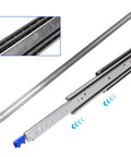 Badass Heavy Duty Full Extension Drawer Slides With Secure Locking Feature delivering durable cold rolled steel cabinet tracks.