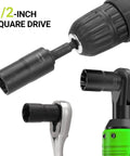 Lug Nut Extractor Set 13 Piece Wheel Lock Removal Kit with chromium molybdenum steel sockets attached to tools.