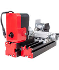HUSHHAAMPP 12V Mini Lathe Machine High Speed Motor Turning Tool For Wood Plastic Soft Metal DIY Hobby Project 20M RPM Bench Top Craft Gear with motor and rails