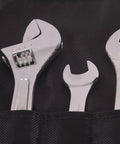 Close-up of wrenches from 12 Piece All In One Universal Compact Repair Tool Kit For Metric Japanese Motorcycles UTVs ATVs Snowmobiles