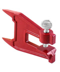 Stump Vise For Chainsaw Sharpening, 2 Pack Filing Vise Set, Adjustable Saw Chain Sharpening Clamp in red color, side view
