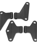 8 Pcs Body Door Hinge Set For Wrangler JK JKU Unlimited 07 18 Aluminum Interior Door Hinges Kit Black Heavy Duty Replacement SagProof Easy Install Smooth Door Alignment