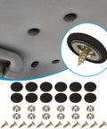 Set Of 12 Black Upholstery Buttons Quarter Inch For Auto Rv Headliner And Furniture Quick DIY Interior Cloth Repair Fasteners display