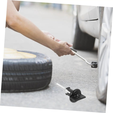 Person using Spare Tire Bolt And Retainer Clamp For Cars And Trucks No-Fuss Easy Install Wheel Replacement Part Built Tough