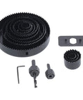 Top Tier 16 Piece Hole Saw Kit For Clean Woodworking With Tough Carbon Steel Teeth Making Fast Symmetrical Cuts Through Drywall And Plastic Boards Without Any Hassle Or Effort In Your Shop, hole saw bits and arbor