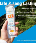 Hand holding Zero Sugar Hydration Gel For Runners And Cyclists, Ready To Drink On The Go, Instant Hydration With No Water Needed