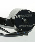 Plug And Play Electric Water Pump For Big Block Chevy black anodized aluminum motor with wiring harness and gaskets.