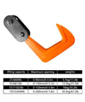 Hardcore Heavy Duty Forged Horizontal Lifting Clamp With 7.8 Inch Max Opening And 4400 Lb Capacity for multi plate steel handling close-up showing detailed design.