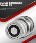 Female Hydraulic Quick Connect Coupler Replacement For SVL75 SVL75-2 S130 S150 S160 S175 S185 S205 S220 S250 S300 S330 S510 S530 S550 T140 T180 T190 Dope Build Heavy Equipment Quick Swap Hardened Steel With Anticorrosive Plating