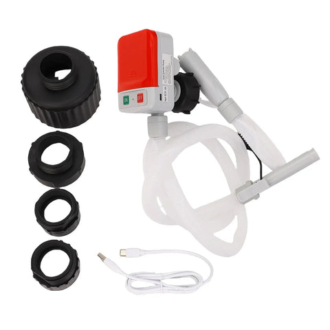 WALFRONT Auto Stop Fuel Pump for Gasoline And Kerosene 3.2 GPM With 51 Inch Hose And Adapters Portable Battery Powered Transfer Pump For Tanks Drums No More Spills Fast Safe Reliable
