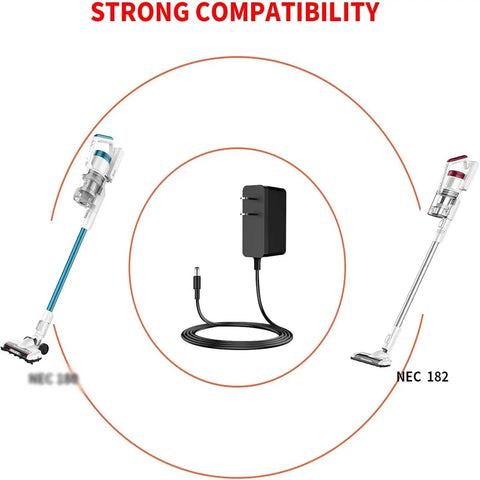 MC2805A Charger for Eureka RapidClean Pro Stylus Lightweight Cordless Vacuum Cleaner Replacement Cord Adapter 100 to 240V 6 Ft Cable Works With NEC182 NEC185 NEC186 NEW400
