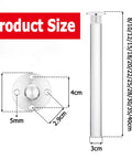 Adjustable Acrylic Furniture Legs Set For Cabinets Coffee Tables End Tables Beds Waterproof And Heavy Duty Load Bearing Replacement Legs shown with dimensions.