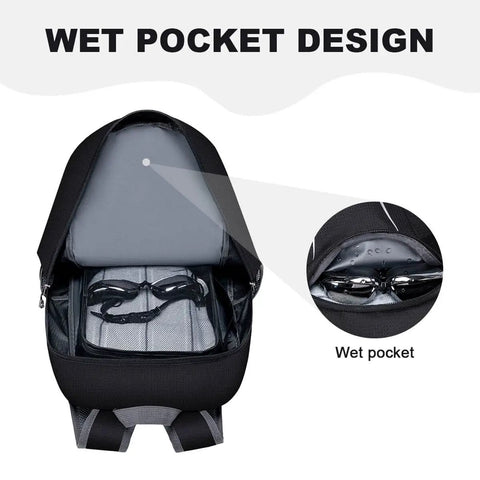 Open Ultra Lightweight Packable Backpack For Travel Camping And Hiking Waterproof Daypack Go To Choice For Men And Women Foldable And Compact Black with wet pocket design