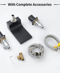 Waterfall Roman Tub Faucet Deck Mount With 3 Holes 2 Handles And Tub Filler High Flow Chrome Finish Solid Brass Construction parts
