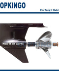 Flo Torq II Hub Kit 15 Spline For Mercury Outboards Fits 60 To 300 HP Verado MerCruiser Alpha One And Bravo One Drives
