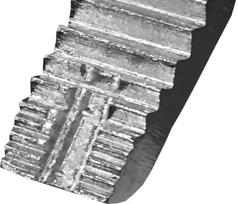 Close-up of the jaws of a 7.5 Inch Screw Removal Locking Pliers for Stripped Screws PZ65 with serrated grip visible.