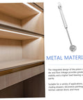 Hemoton metal cabinet lift support rod with mounting plate for folding lids; fits kitchen cabinets