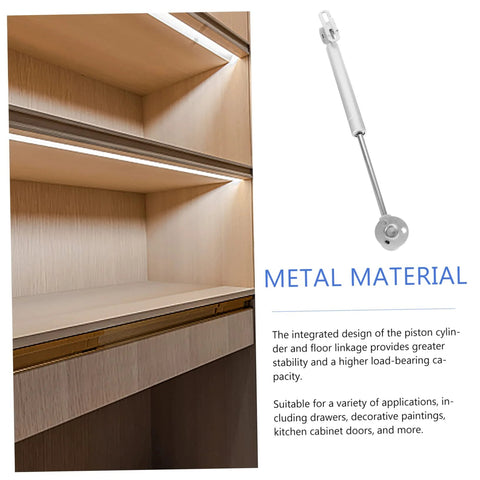 Hemoton metal cabinet lift support rod with mounting plate for folding lids; fits kitchen cabinets