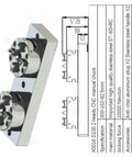 100mm Pneumatic Manual Chuck For EDM Spark Machines, Pro Grade Precision CNC Electrode Clamping, ER Interface Ready, side view