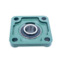 Pillow Block Bearing 1 Inch Bore Set Of 2 UCF205 16 Square Flange Mounted Cast Iron Housing With Chrome Steel Ball Bearings Built Tough For Heavy Duty Use, square flange bearing