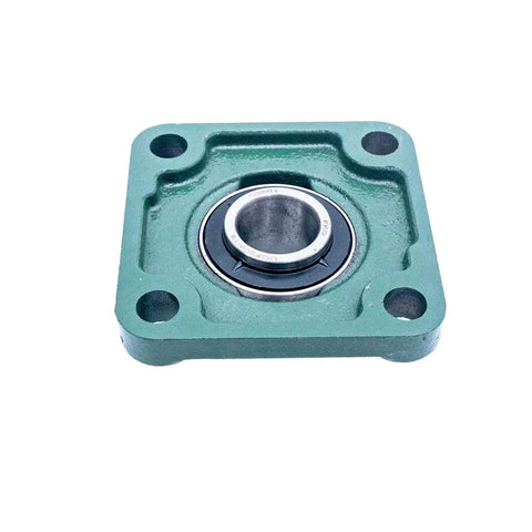 Pillow Block Bearing 1 Inch Bore Set Of 2 UCF205 16 Square Flange Mounted Cast Iron Housing With Chrome Steel Ball Bearings Built Tough For Heavy Duty Use, square flange bearing
