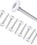 10 Pack Two Inch Nylon Garage Door Rollers With 6200 ZZ Dual Sealed Bearings And Heavy Duty Steel Stem scattered on white background