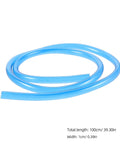 2 Pack Go To Hydration Reservoir Hose Replacement For Water Bladders Soft Flexible Drinking Tube Point Three Nine Inch Outer Diameter Universal Fitting Fits Most Backpacks Great For Biking Hiking Outdoor Sports coiled on white background