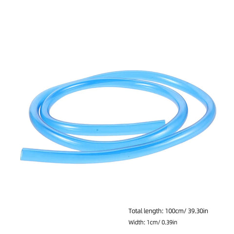 2 Pack Go To Hydration Reservoir Hose Replacement For Water Bladders Soft Flexible Drinking Tube Point Three Nine Inch Outer Diameter Universal Fitting Fits Most Backpacks Great For Biking Hiking Outdoor Sports coiled on white background