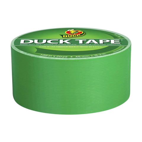 Green Heavy Duty Duct Tape Roll, Single Roll, for repairs, crafting, and temporary floor marking, removable up to three weeks