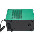 Rear view of Heavy Duty Tig Welder Water Cooler System Wrc-300a with black casing and green top, showcasing ventilation.