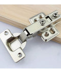 Stainless Steel Cabinet Hinges 10 Pack Hydraulically Damped Soft Close Concealed Hinges No Slam For Bookcases And Closets.